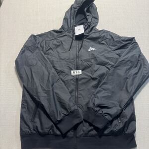Nike Men Sportswear Windrunner Golf‎ Jacket Black Sz M Brand New
